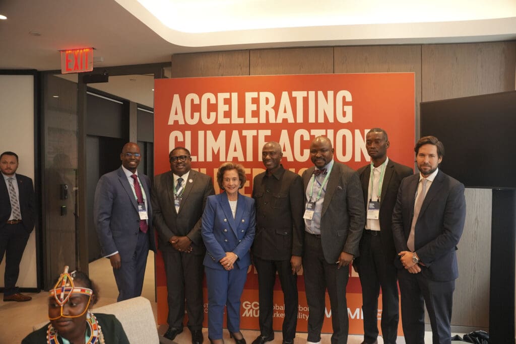 ICVCM Chair, Annette Nazareth, at VCM Day during New York Climate Week 2024.